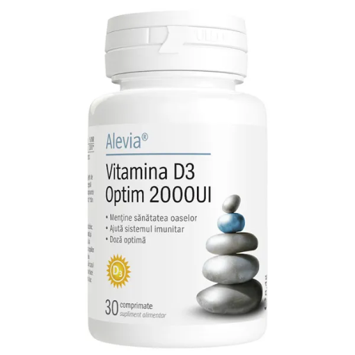Alevia Vitamina D3 Optim 2000UI - 30 capsule vegetale