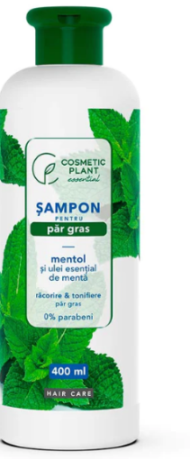 Poza cu Cosmetic Plant Sampon pentru par gras cu mentol si ulei esential de menta - 400ml