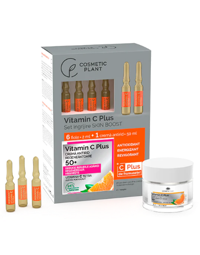 Poza cu cosmetic plant set cadou vitamina c +50+fiole skin boost