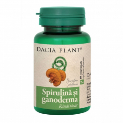 Dacia Plant Spirulina si Ganoderma - 60 comprimate