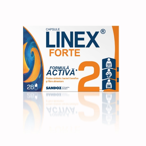 Poza cu Linex Forte - 28 capsule Sandoz