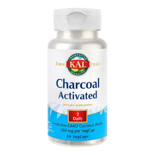 Poza cu Secom Charcoal Activated (Carbune medicinal) 280mg- 50 capsule