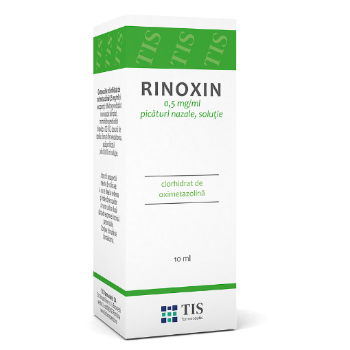 Poza cu tis rinoxin 0.5mg/ml pic nazale 10ml