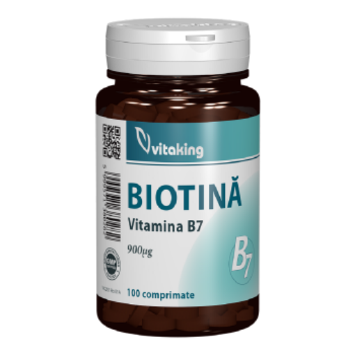 Poza cu vitaking vit b7/biotina 900mcg ctx100 cpr