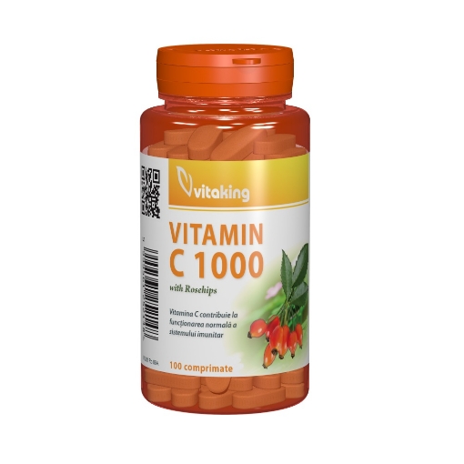 Poza cu Vitaking Vitamina C 1000mg macese - 100 comprimate