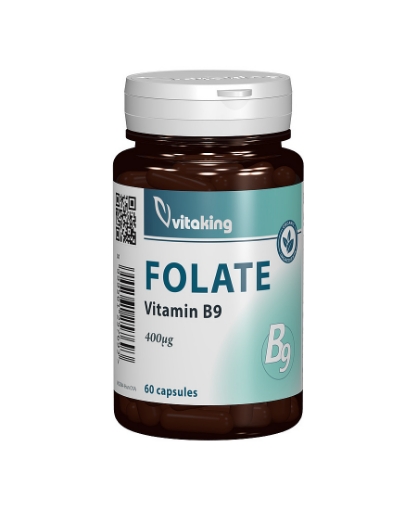 Poza cu Vitaking Folat organic (Vitamina B9) 400mcg - 60 capsule