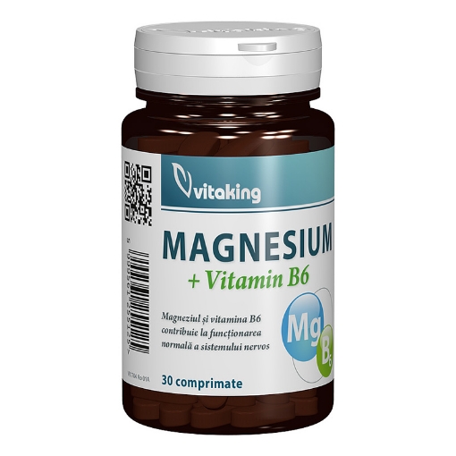 Poza cu Vitaking Magneziu cu Vitamina B6 - 30 comprimate