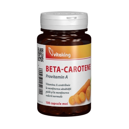 Poza cu Vitaking Beta-caroten natural - 100 capsule