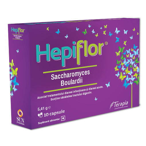 Hepiflor Saccharomyces boulardii 250mg - 10 capsule