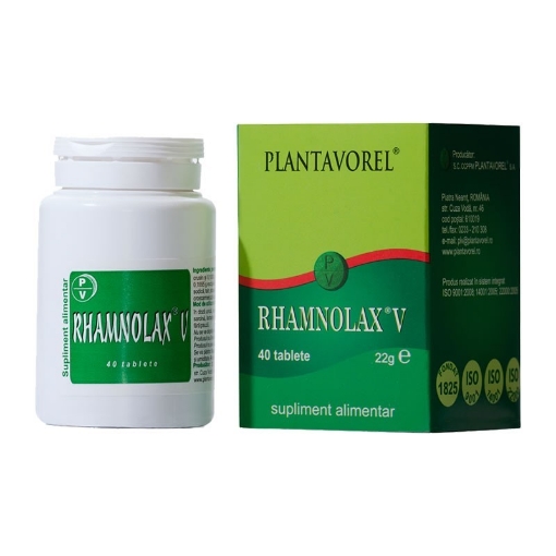 Poza cu Plantavorel Rhamnolax V - 40 tablete