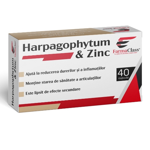 Poza cu farma class harpagophytum+zinc ctx30 cps