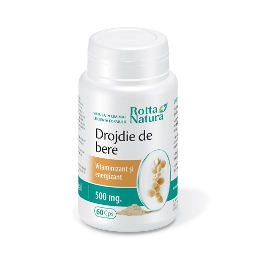 Poza cu Rotta Natura Drojdie de bere 500mg - 60 capsule