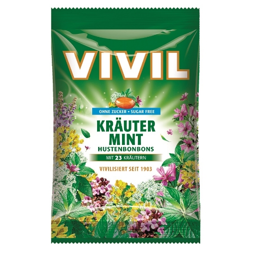 Poza cu vivil plante naturale+menta fara zahar 60g