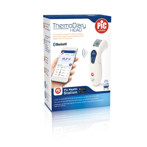 Termometru multifunctional non contact cu infrarosu Thermo Diary Head 6 in 1 (cu bluetooth) - 1 bucata PiC Solution