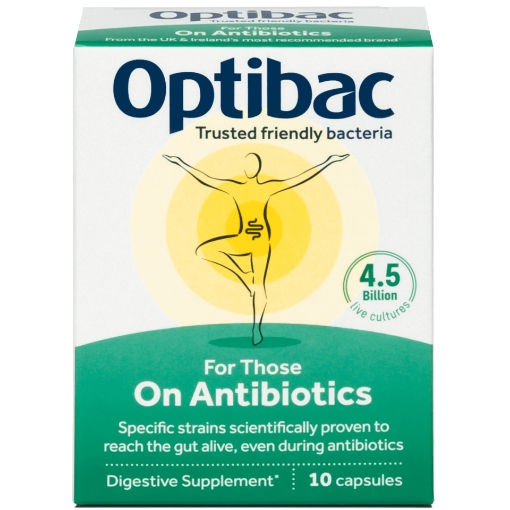 Optibac Probiotic in tratament cu antibiotic - 10 capsule