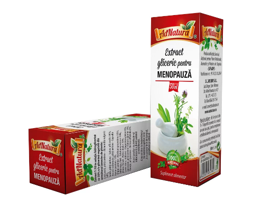 Poza cu AdNatura extract gliceric pentru menopauza 50ml