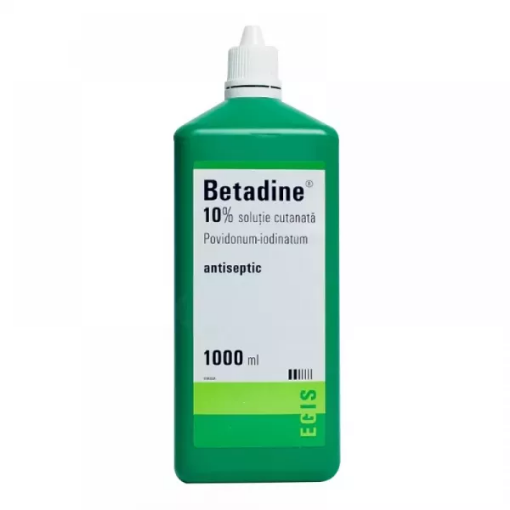 Poza cu Betadine 10% solutie externa  - 1000ml Egis Pharmaceutical