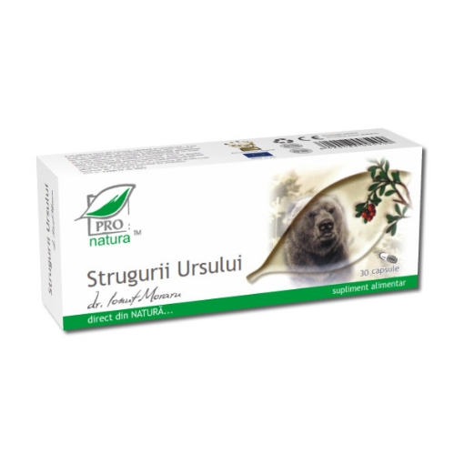 Poza cu Pro Natura Strugurii Ursului - 30 capsule