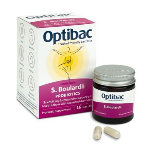 Poza cu Optibac Probiotic cu Saccharomyces boulardii - 16 capsule