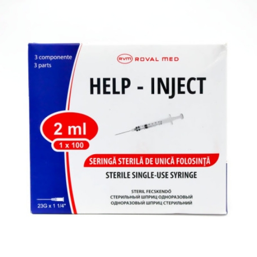 Poza cu help-inject seringa cu ac 2ml ctx100 buc