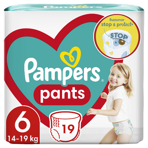 Poza cu Pampers 6 (14-19 kg) Active baby Pants - 19 bucati