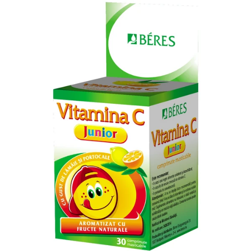 Beres Vitamina C Junior - 30 comprimate masticabile