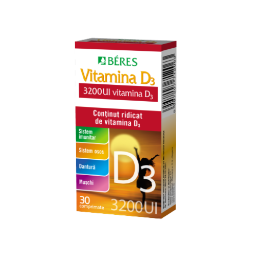 Beres Vitamina D3 3200UI - 30 comprimate