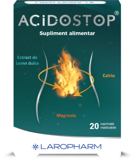 Acidostop - 20 comprimate masticabile Laropharm