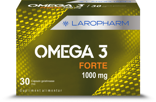 Omega-3 Forte 1000mg - 30 capsule gelatinoase moi Laropharm