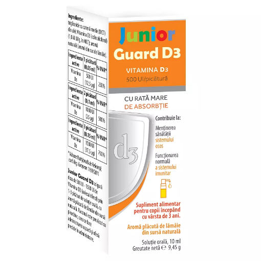 Junior Guard D3 500UI picaturi orale - 10ml Magnapharm