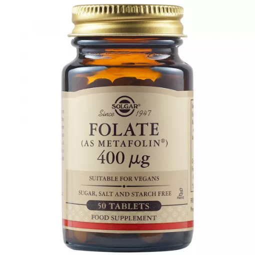 solgar folate 400mcg ctx50 tbl