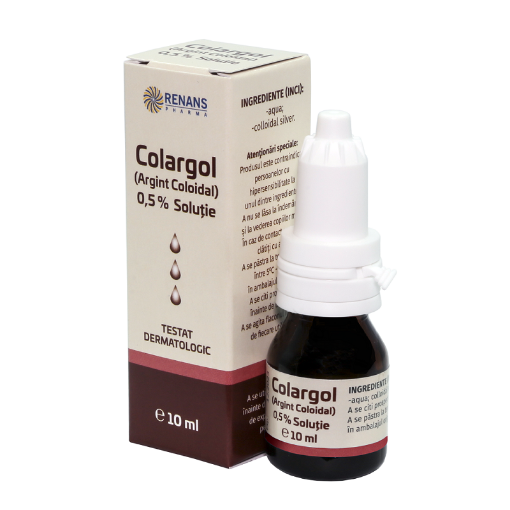 Colargol solutie de argint coloidal 0.5% - 10ml Renans