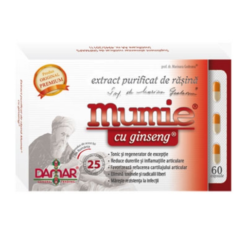 Poza cu damar general mumie-extr rasina + ginseng ctx60 cpr