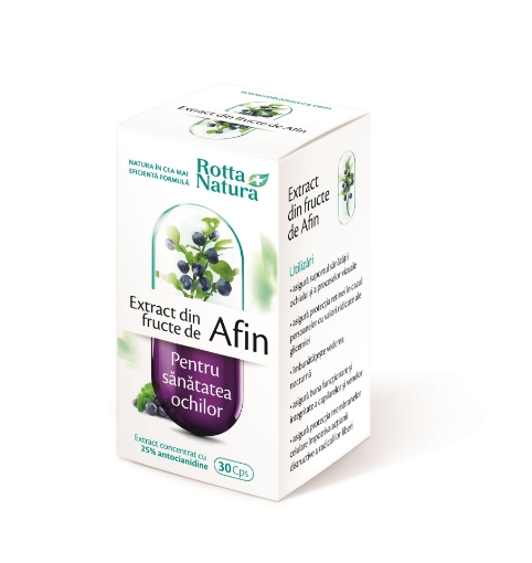 Poza cu Rotta Natura Extract din fructe de afin - 30 capsule