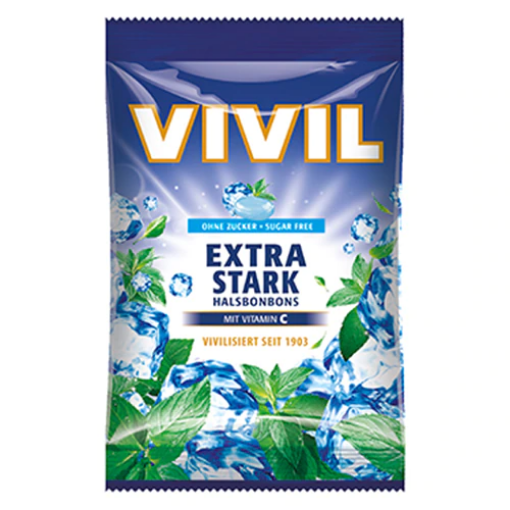 vivil bomboane menta vitamina c fara zahar 60g