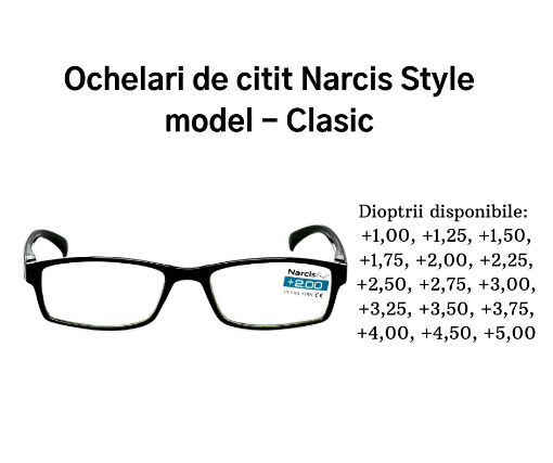 Poza cu Narcis ochelari de citit clasici +1.00 - 1 pereche