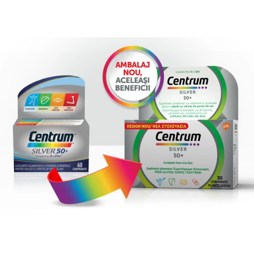 Centrum Silver 50+ pentru barbati - 30 comprimate filmate