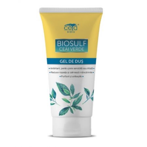 Poza cu Ceta Gel de dus Biosulf si ceai verde - 200ml