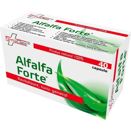 Poza cu FarmaClass Alfalfa Forte - 40 capsule