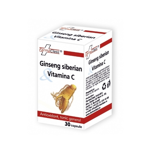 FarmaClass Ginseng siberian & Vitamina C - 30 capsule