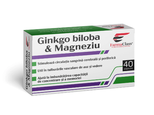 farma class ginkgo biloba+magneziu ctx40 cps