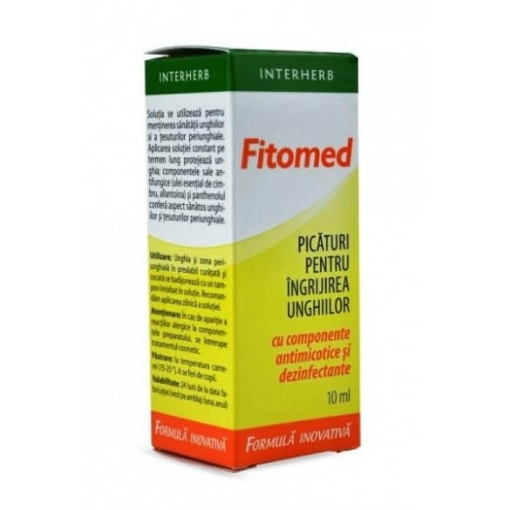 interherb fitomed picaturi pentru unghii 10ml