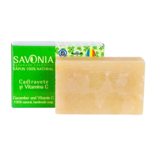 Poza cu savonia sapun castravete+ vitamina c 90g