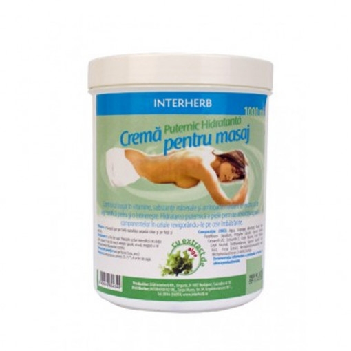 Interherb Crema pentru masaj cu extract de alge marine - 1000ml