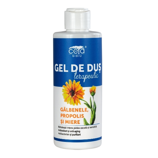 Ceta Gel de dus galbenele, propolis si miere - 200ml