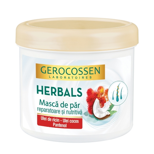 Poza cu gerocossen herbals masca par reparatoare nutritiva 450ml