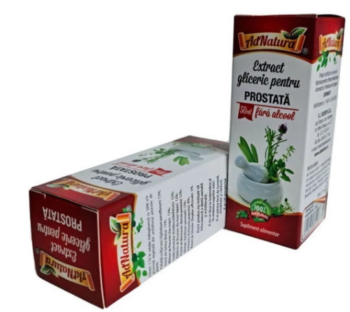 Poza cu AdNatura Extract gliceric fara alcool pentru prostata - 50ml