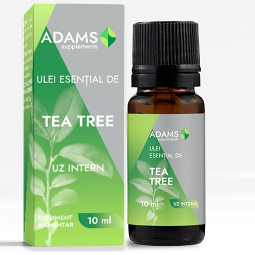 Adams Vision Ulei esential de Tea Tree uz intern - 10ml