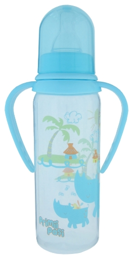 Primii Pasi Biberon cu manere decorat - 250ml (RO142)