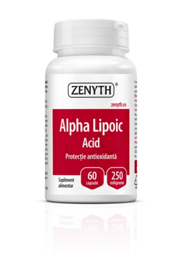 Poza cu zenyth acid alpha lipoic 250mg ctx60 cps